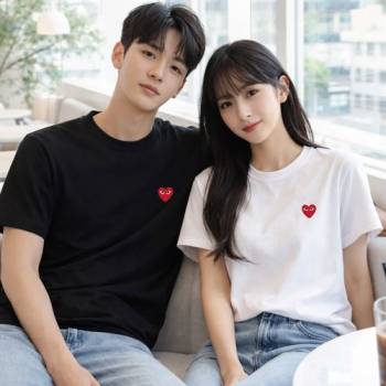 [마진포기] 꼼데가르송 레드와펜 반팔티셔츠