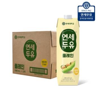 연세두유 플레인 1000ml 12팩